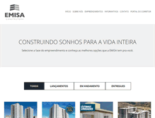 Tablet Screenshot of construtoraemisa.com.br